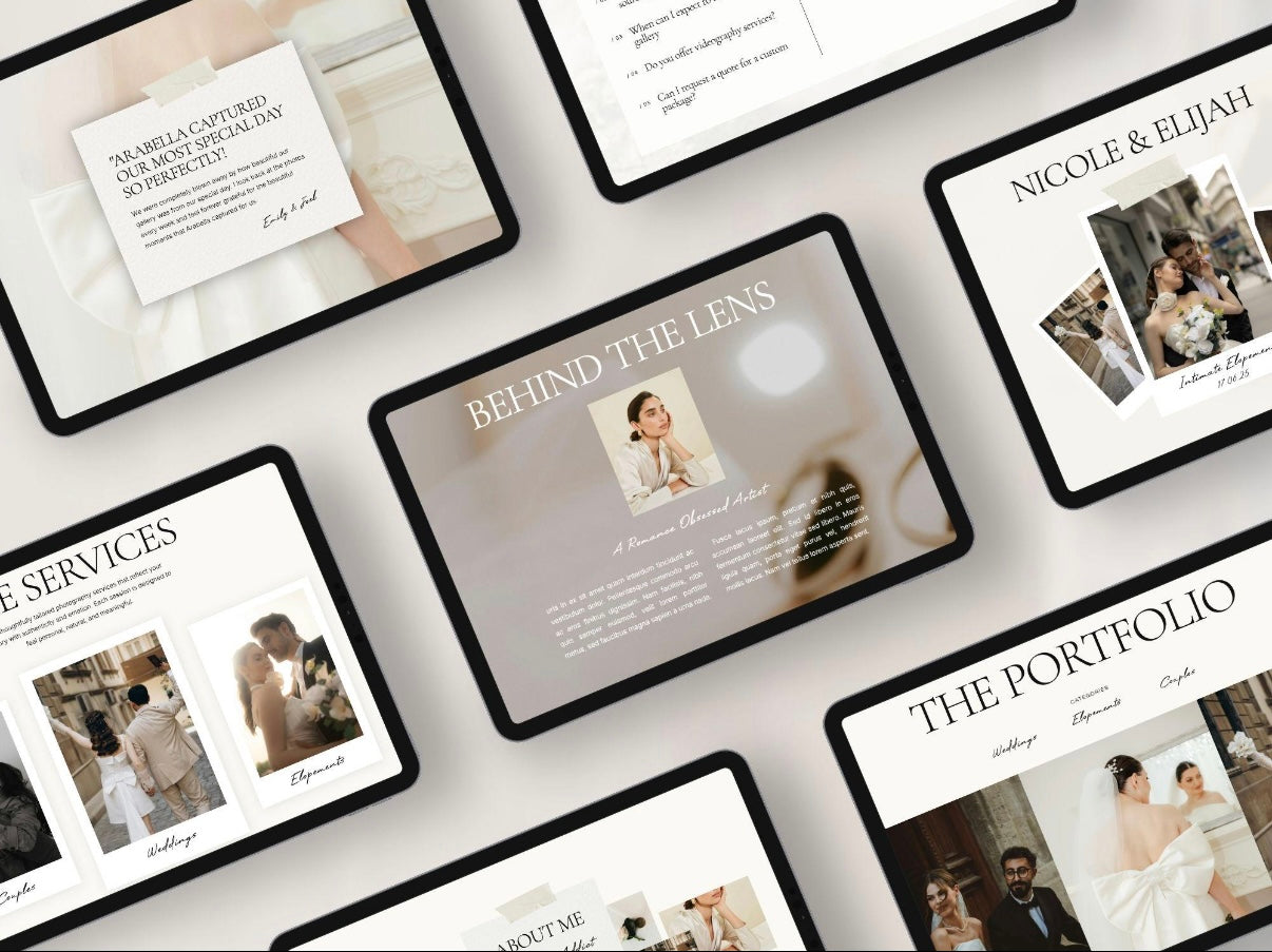 Luxury Showit Website Template for Photographers
