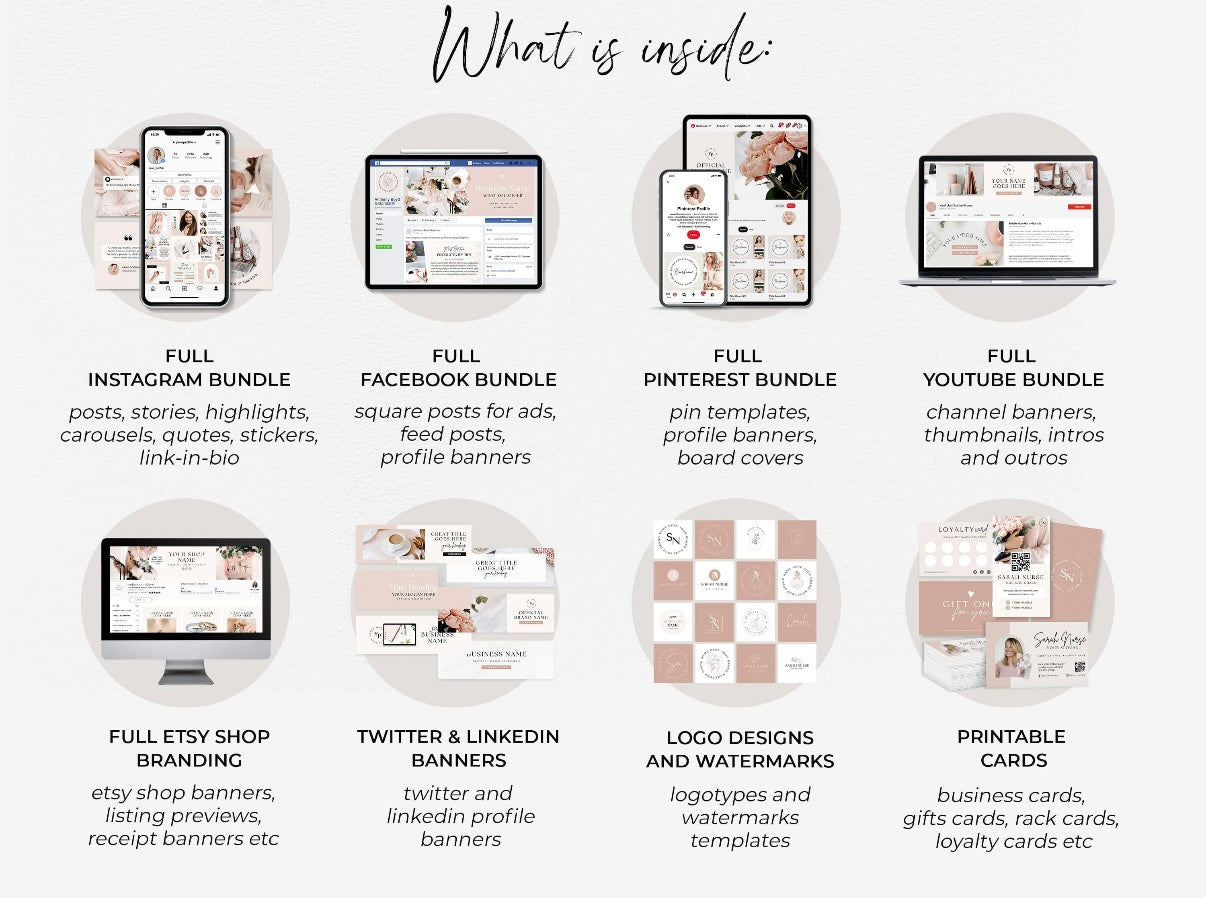 Ultimate Business Branding Kit – 1000+ Canva Templates for Social Media & Business Marketing