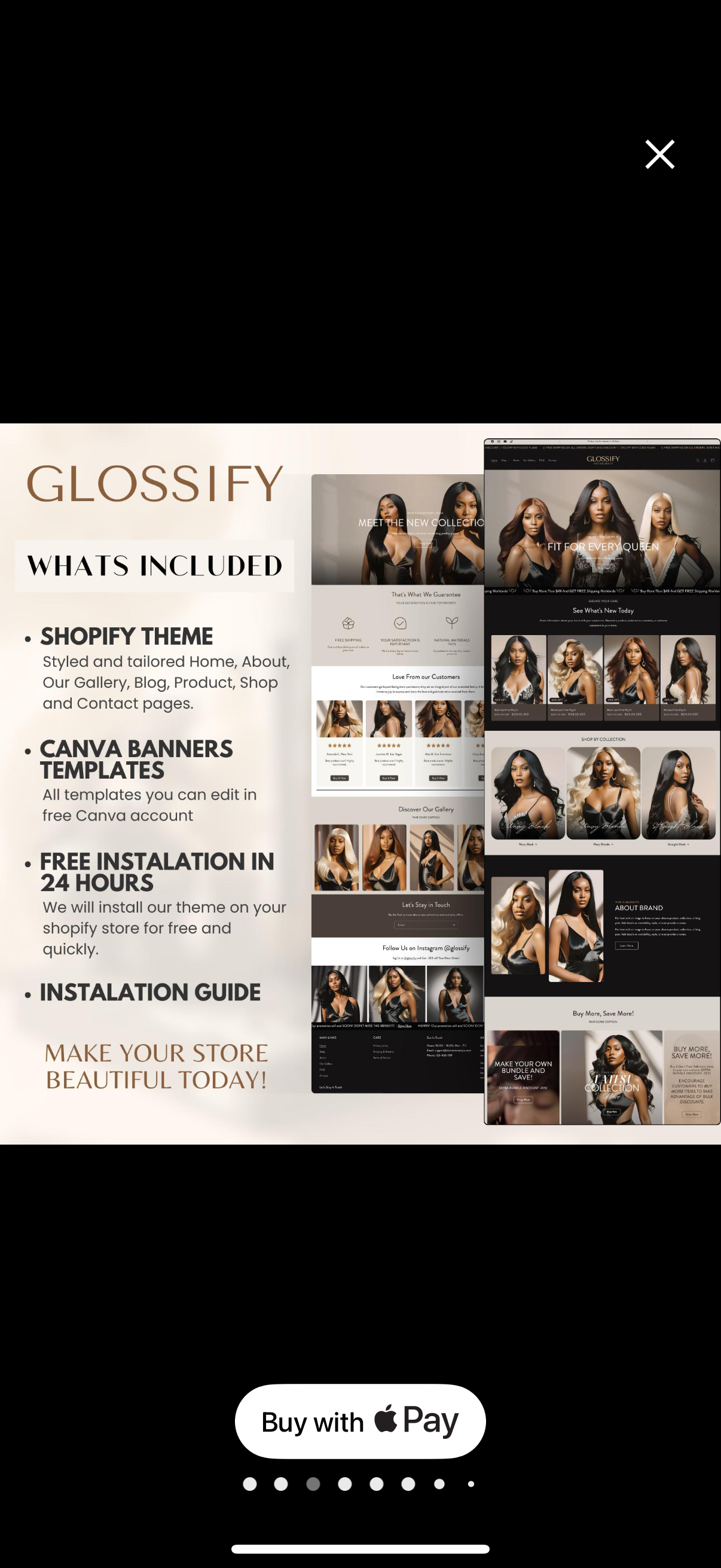 Femme Dark Clothing Shopify Theme | OS 2.0 | Beige & Black | 20 Bonus Instagram Templates