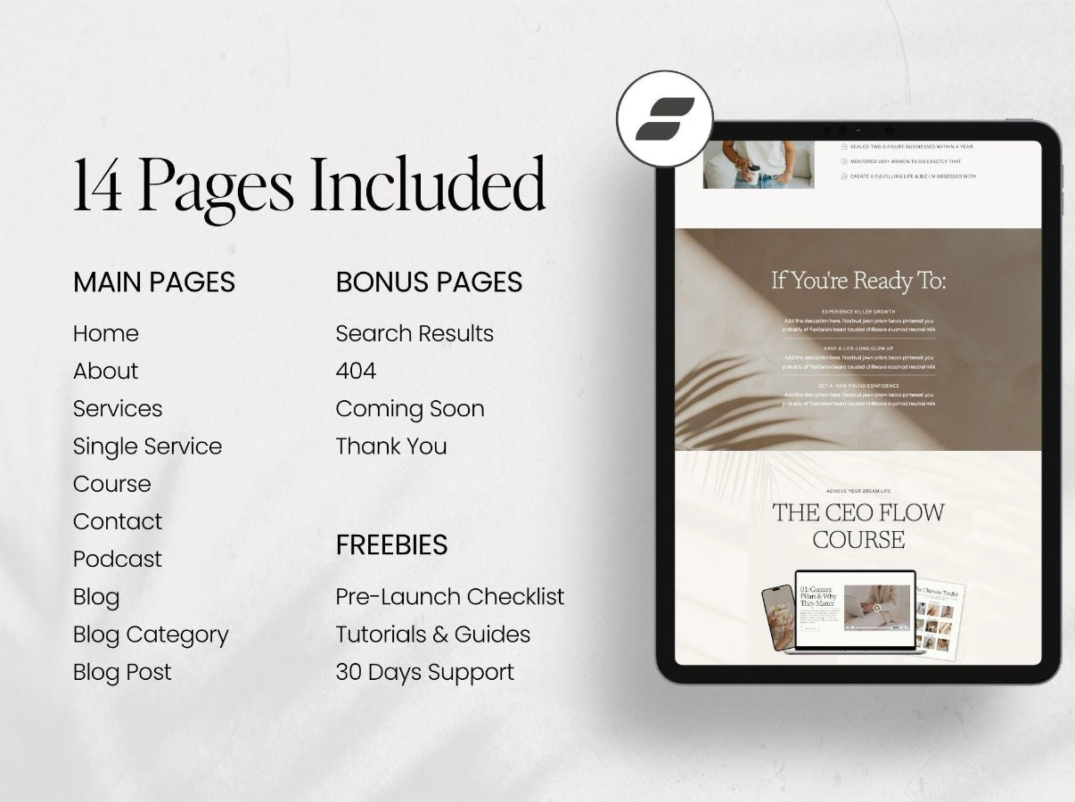 Rosalie Showit Template – Elegant Website Design for Creatives, Coaches & Agencies