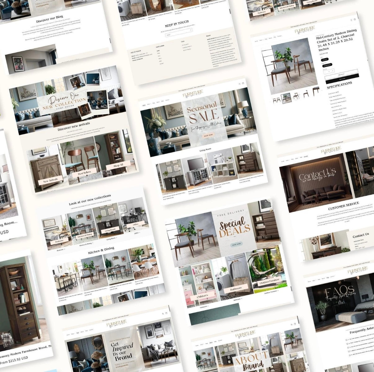 Home Furniture Shopify Theme | OS 2.0 | Editable Canva Banners | Easy Install