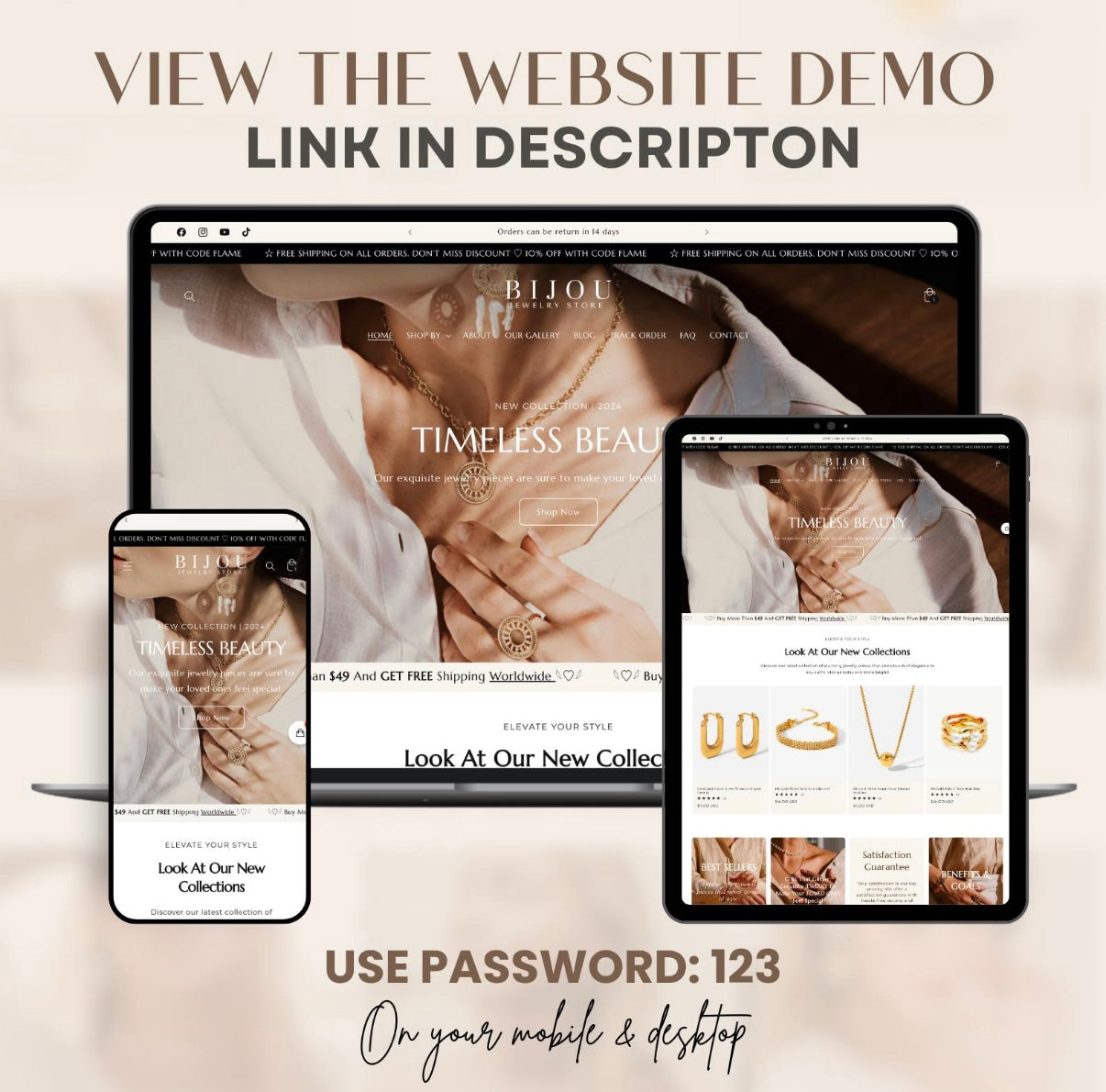 Bijou – Minimal & Feminine Shopify 2.0 Theme for Jewelry & Accessories