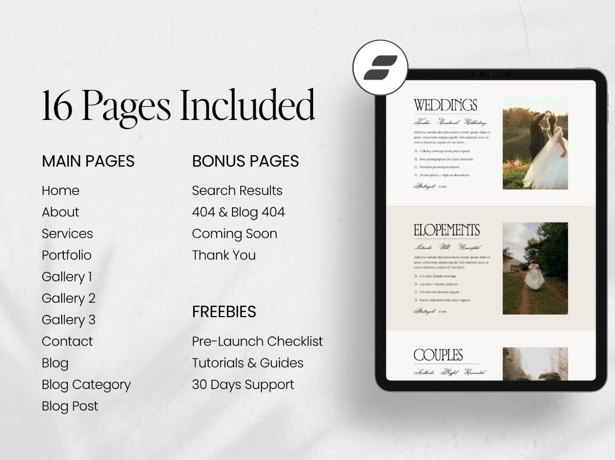 Delphine – Moody Earth-Toned Showit Website Template for Photographers & Creatives