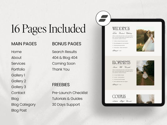 Delphine – Moody Earth-Toned Showit Website Template for Photographers & Creatives