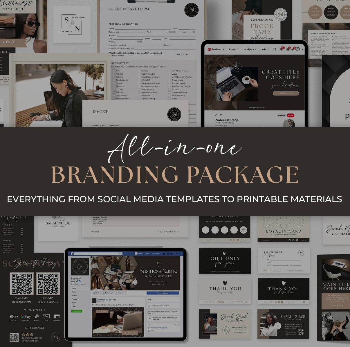 Ultimate Business Branding Kit – 1000+ Canva Templates for Marketing, Social Media & Print Design