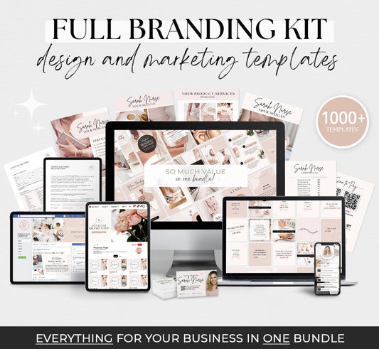 Ultimate Business Branding Kit – 1000+ Canva Templates for Social Media & Business Marketing