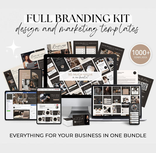 Ultimate Business Branding Kit – 1000+ Canva Templates for Marketing, Social Media & Print Design