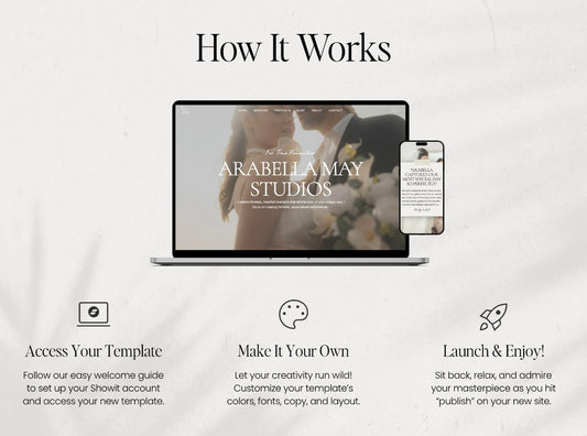 Luxury Showit Website Template for Photographers