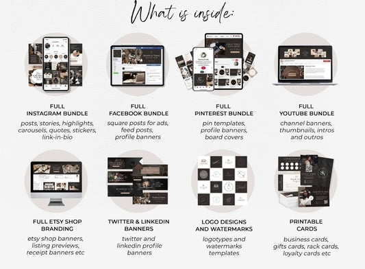 Ultimate Business Branding Kit – 1000+ Canva Templates for Marketing, Social Media & Print Design
